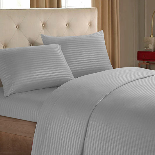 Hygein Brand Special Multicolor Sateen Stripe Bed Sheet – Luxurious Comfort & Elegance