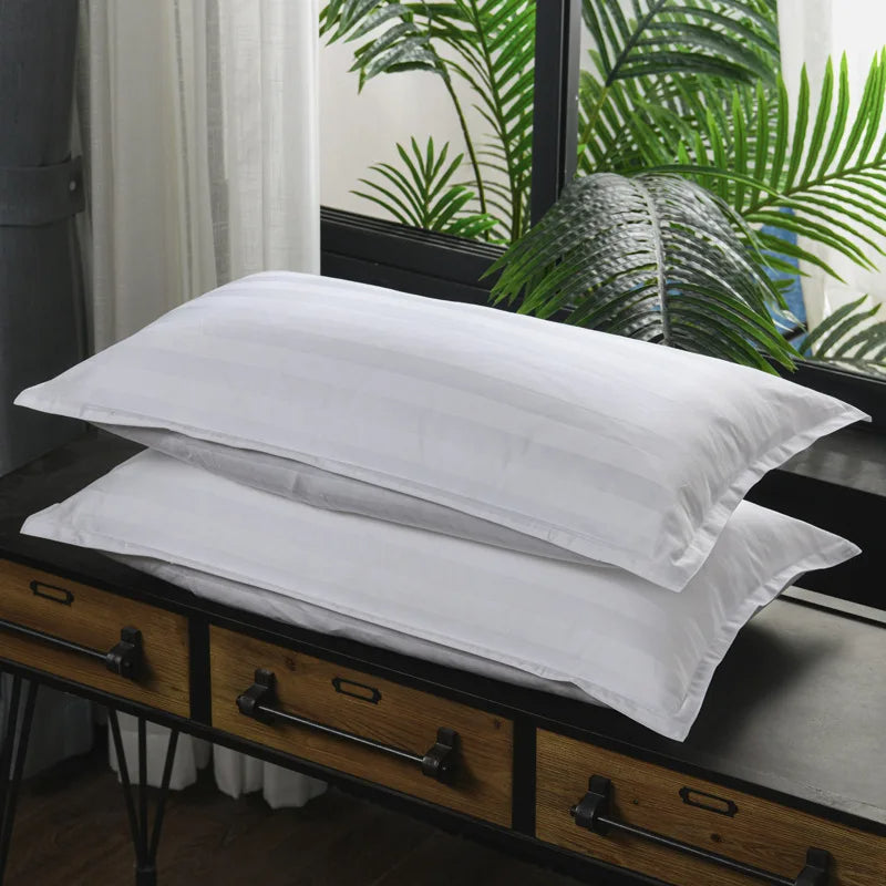 Hygein Brand Special White Sateen Stripe Bed Sheet – Luxurious Comfort & Elegance