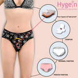 Printed Hygein Flow Free, Leak Proof, Secure fit Panty