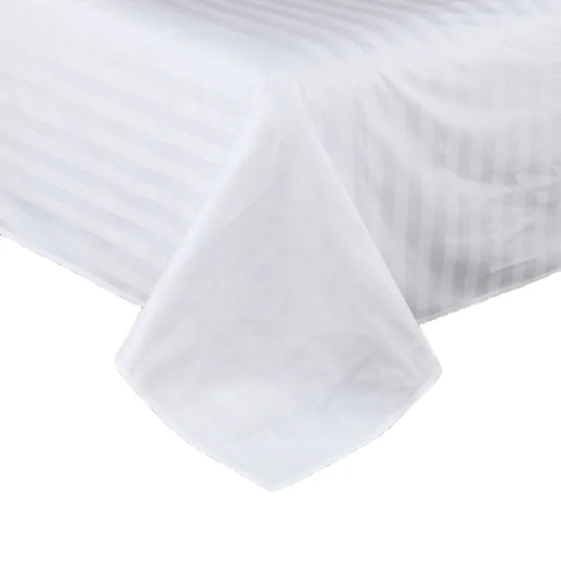Hygein Brand Special White Sateen Stripe Bed Sheet – Luxurious Comfort & Elegance