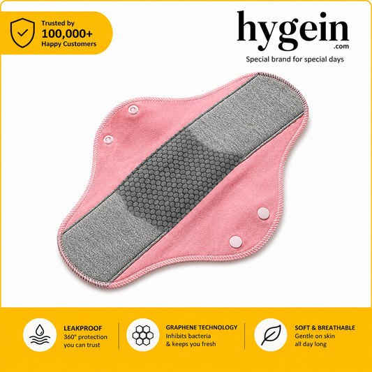Imported Washable Period Pads with Honeycomb Technology. Leak Proof