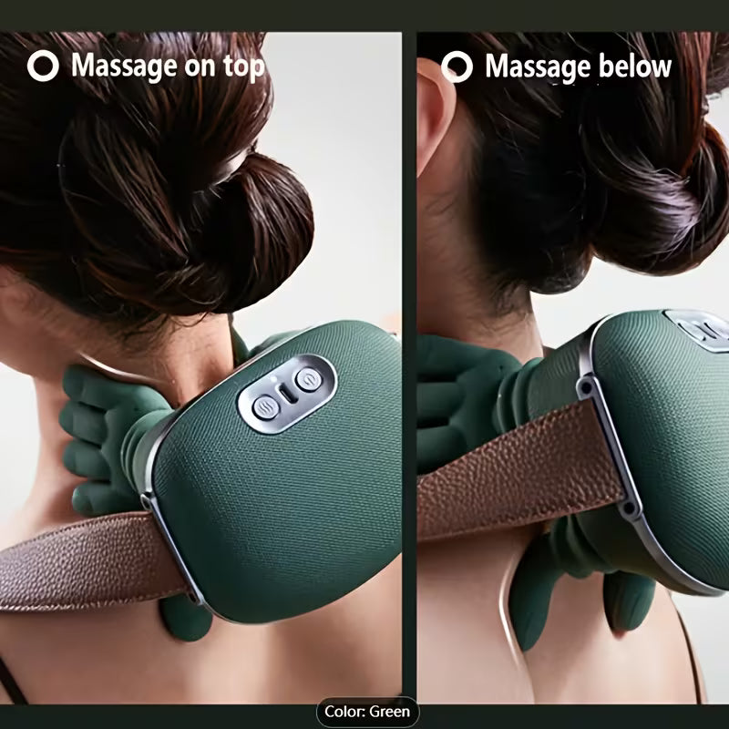 Rechargeable Deep Tissue Massager, 8-Claw - Portable Finger Pressure for Neck, Back, Shoulders, And Legs