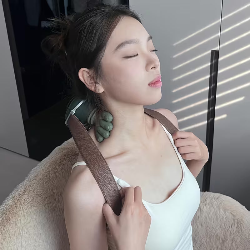 Rechargeable Deep Tissue Massager, 8-Claw - Portable Finger Pressure for Neck, Back, Shoulders, And Legs