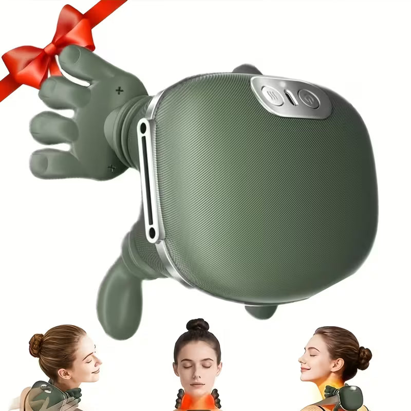 Rechargeable Deep Tissue Massager, 8-Claw - Portable Finger Pressure for Neck, Back, Shoulders, And Legs