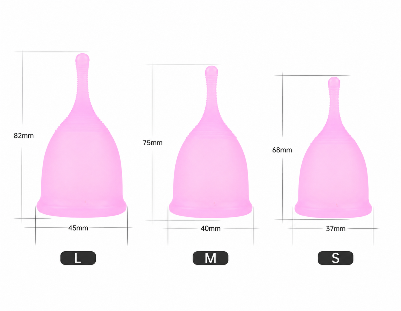 Periods Cup for Women Smooth Shape, Sh-11. Menstrual Cup for women