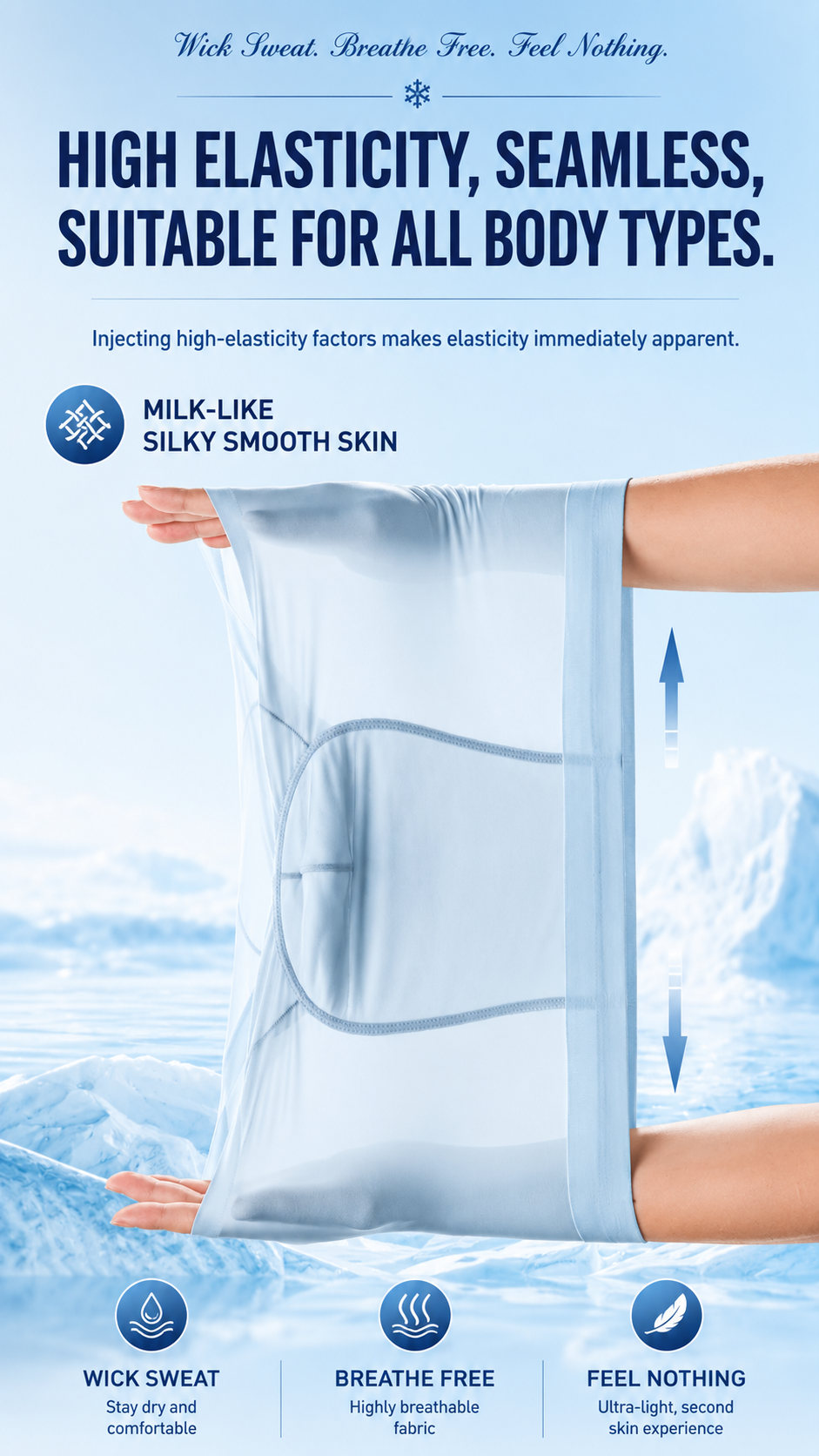 Hygein Ice Silk Men’s Underwear  Invisible Feel & AllDay Comfort