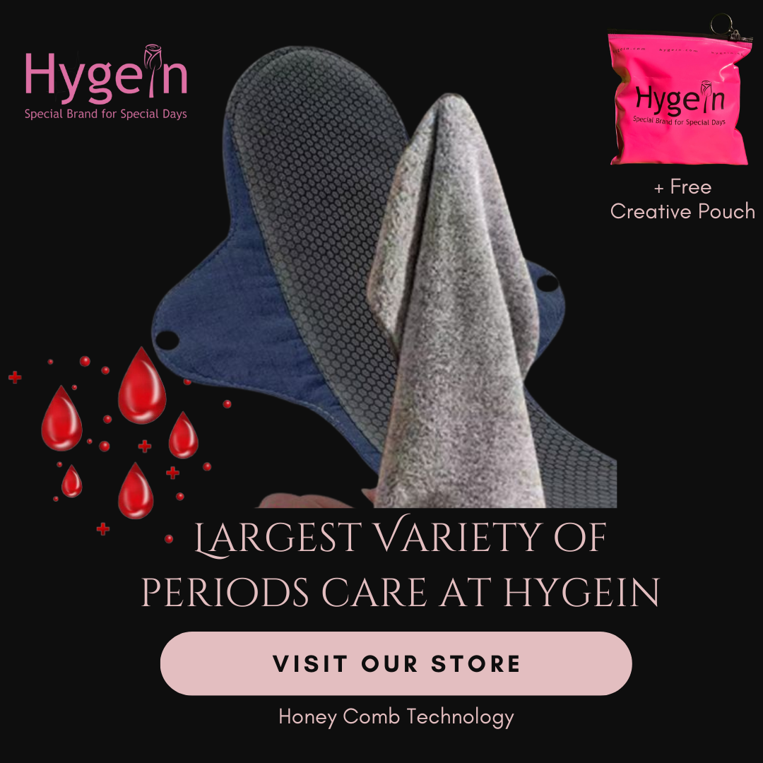 Imported Washable Period Pads with Honeycomb Technology. Leak Proof