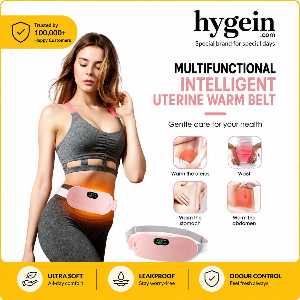 Menstrual Period Heating Pad for Cramps Massage