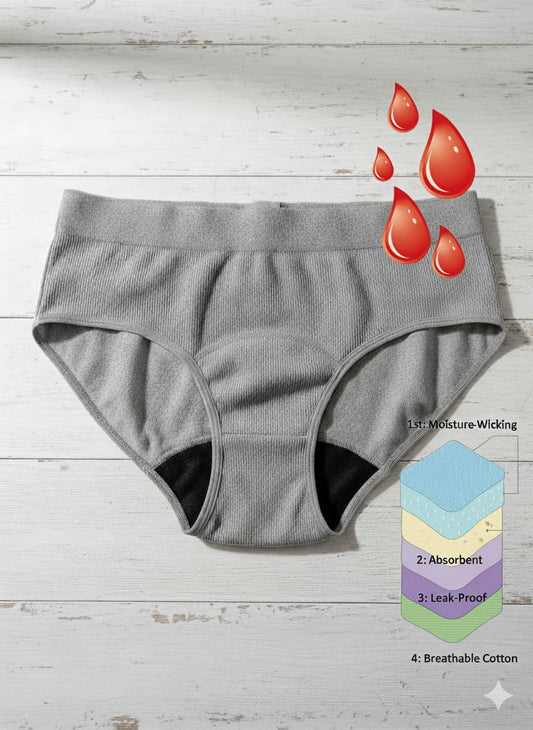 Flow Free, Secure fit, comfortable and protected Leak Proof