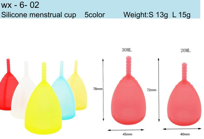 Periods Cup for Women Tail Shape, Sh-7. Menstrual Cup for women