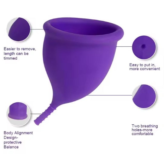 Periods Cup for Women Easy to Use Shape, Sh-3. Menstrual Cup for women