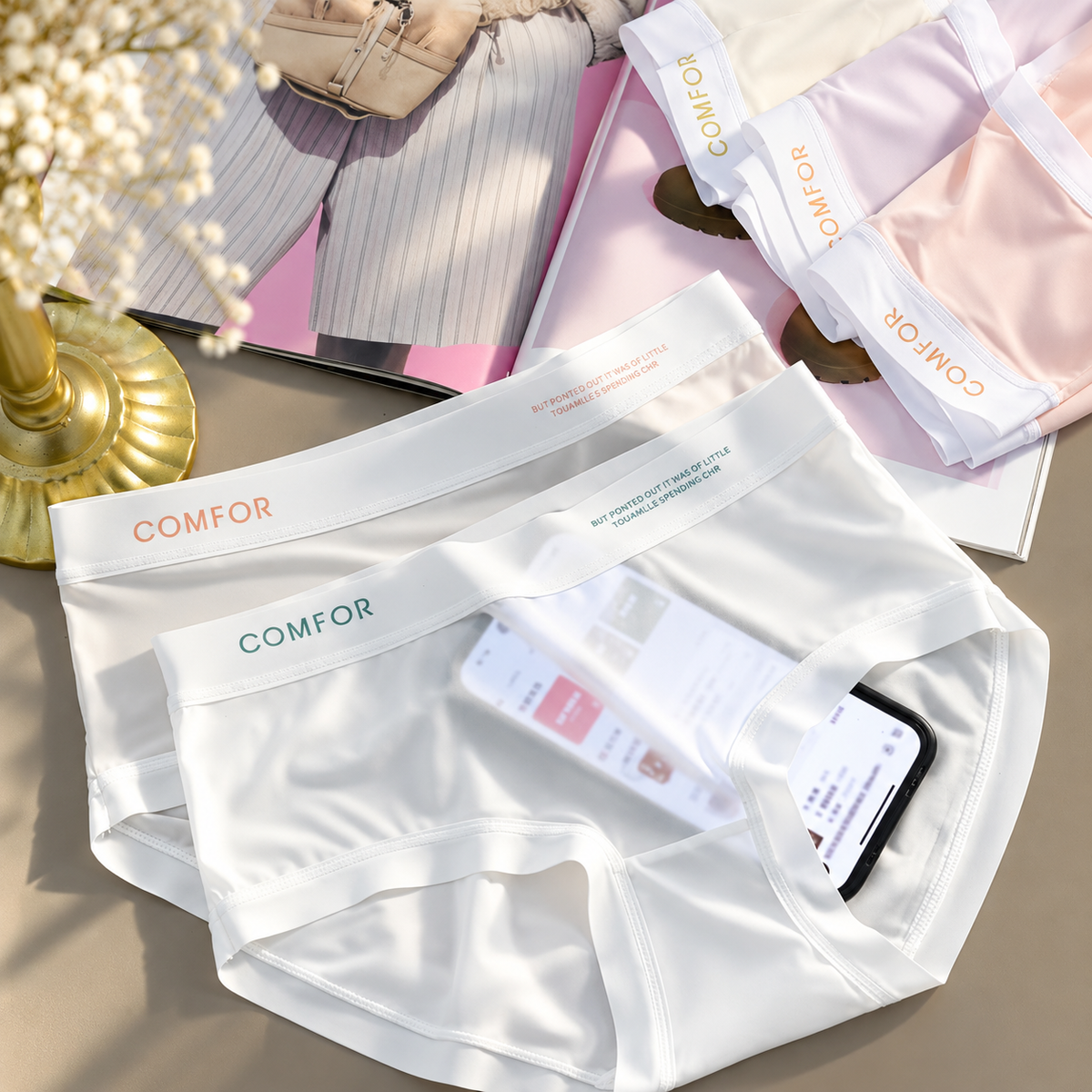 Feels Like Air, Almost no feel Panty for Females. Ultra-Thin Comfortable Breathable Women's Panties
